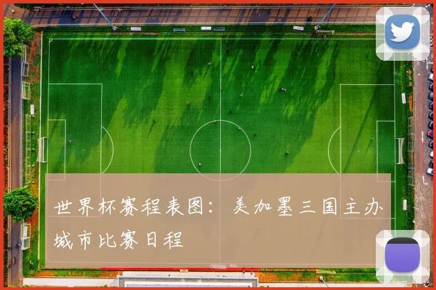 世界杯赛程表图：美加墨三国主办城市比赛日程